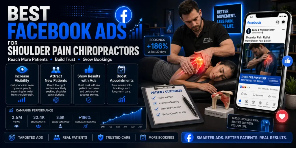 Best Facebook Ads for shoulder pain chiropractors — rotator cuff and frozen shoulder angles