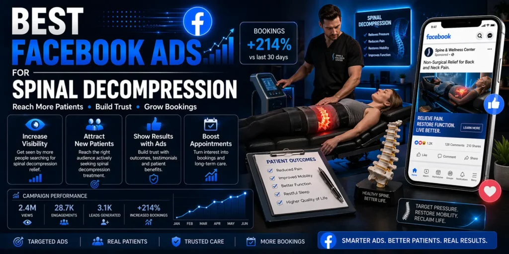 Best Facebook Ads for spinal decompression — sciatica and chronic back pain creative