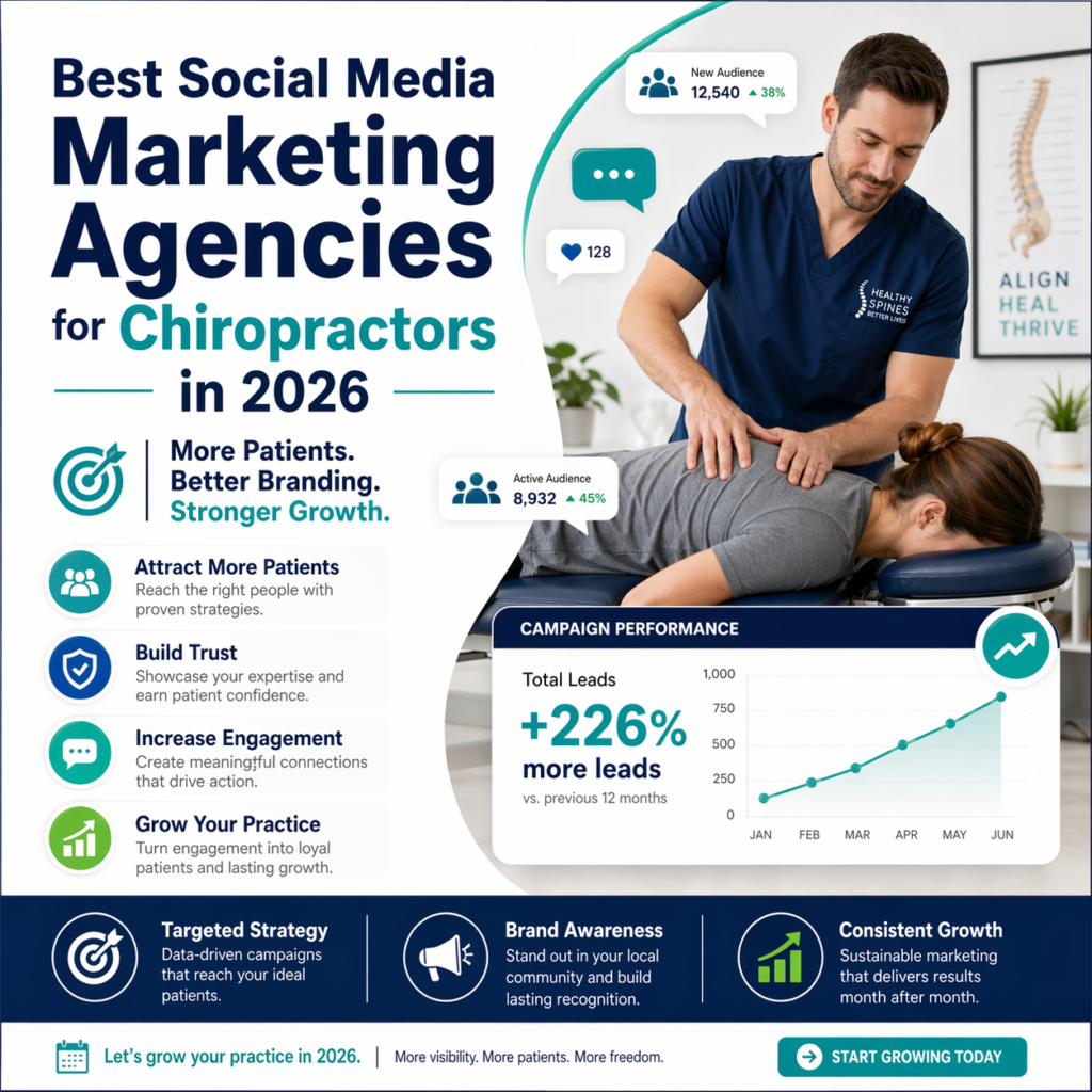 Best social media marketing agencies for chiropractors in 2026 — independent ranking