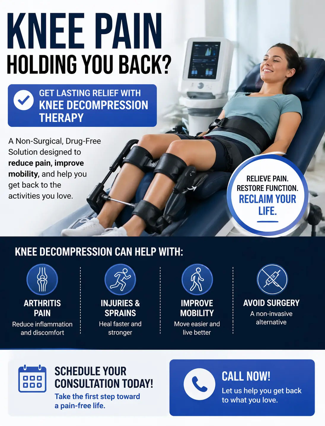Best TikTok Ads for knee decompression — arthritis patient vertical video creative